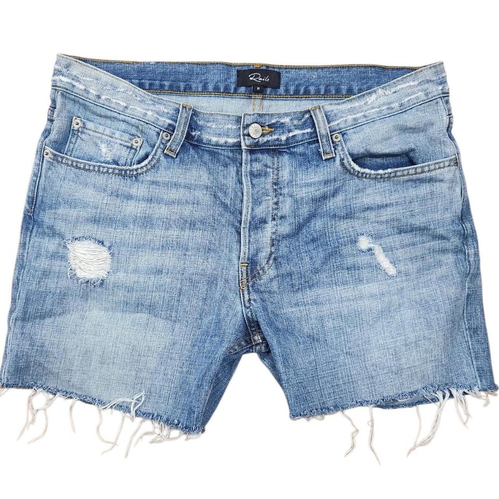 Rails "Beckett" Hand-Cut Denim Cutoff Shorts ✨